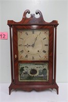 Vintage Eli Terry Pillar Mantal Clock 29" Tall