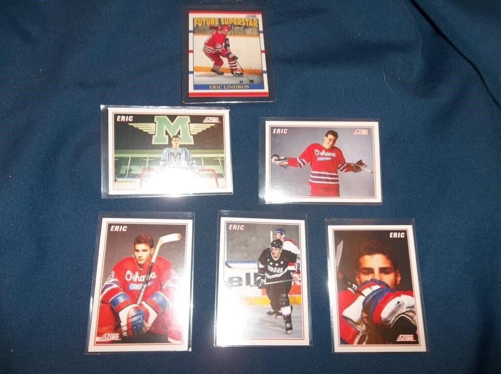 6 Hockey Eric Lindross Collector Cards