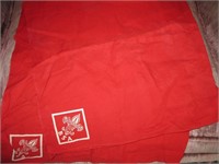 2 Large Vtg Boy Scout Red Scarf