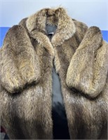 Fur Coat with Cloth Cover