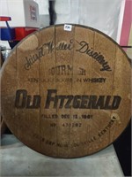 1961 Old Fitzgerald 21" Whiskey Barrel Lid