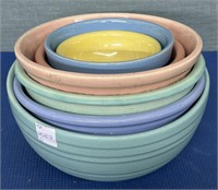 Assorted Stoneware Bowls 7 Pcs