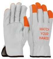 Sz L 12 Pack MCR Safety Leather Drivers Work Glove