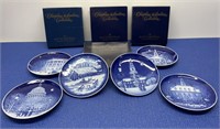 Christmas in America , Collectable Plates  10 Pcs