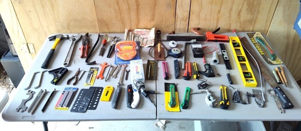 Assorted Tools #2 Hammers levels blades scrapers