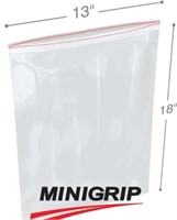 MiniGrip 50 Pack 13x18 Red Line Reusable Bags