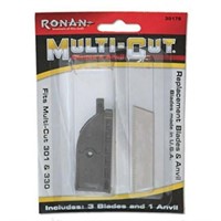 5 pack Ronan Multi-Cut Replacement Blades and Anvi
