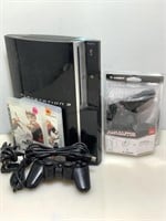PS3 Gaming Console w/ Controller, Games & Cords.