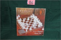 Imperial Crystal Game Set 2 in 1 Chess & Checkers