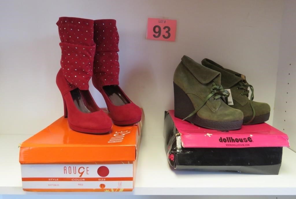New Womens Heels & Boots sz 7.5 w/ Boxes