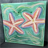 Starfish In The Sea By VJ Hampton Enhanced Canvas