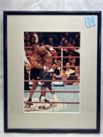 Framed 8x10 ‘The Bite’ Holyfield vs Tyson Photo