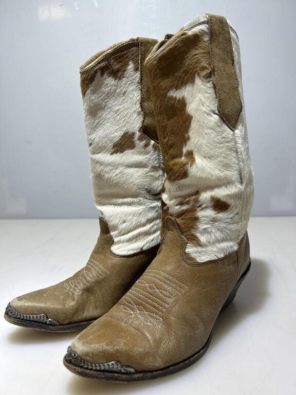 Vintage Zodiac Hair On Western Boots.sz Women’s 8