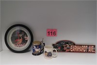 NASCAR Dale Earnhardt #3 Clock, Stein & More