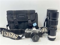 Canon AE-1 35mm Film Camera w/ Canon 50mm 1.8 &