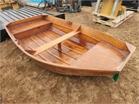 Approx. 90" Wooden Row Boat