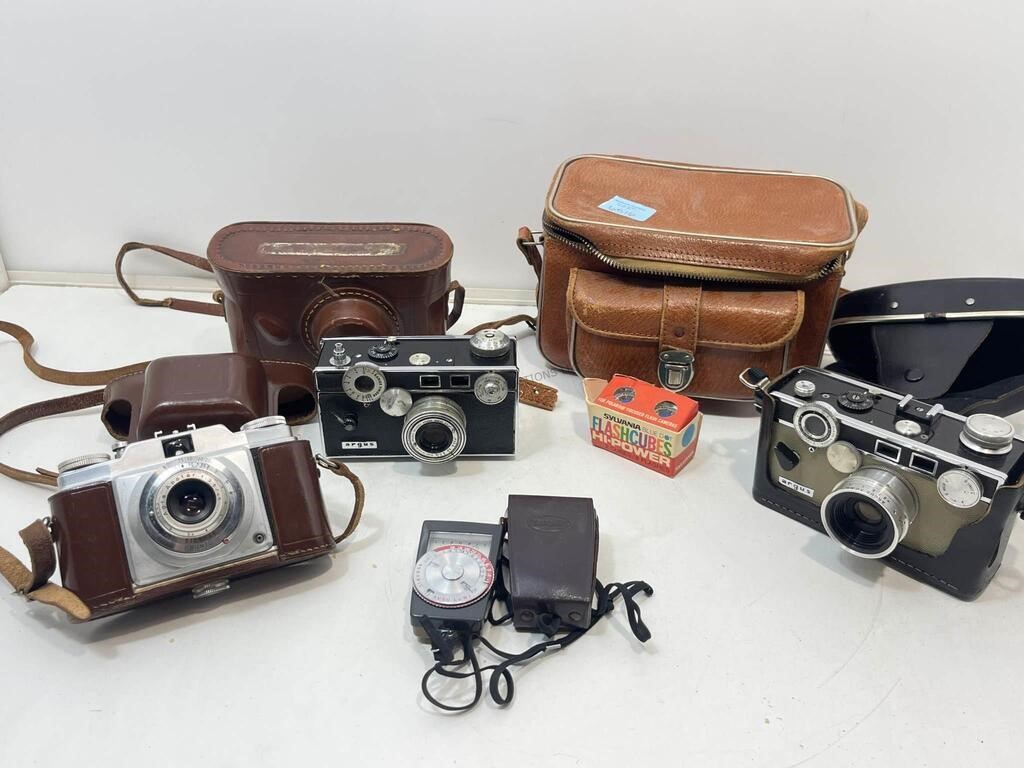 3 Vintage Argus Film Cameras