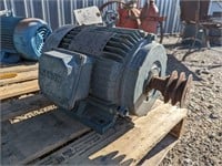 Leeson 7.5 HP motor, 3 phase, tested as good, TAX