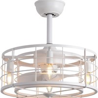 New Caged Ceiling Fans with Lights Remote