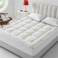 New Bamboo Quilted Pillowtop Mattress Topper Pad