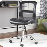 New Vinyl Mesh Task Office Chair, Black