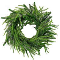 New 10 Artificial Norfolk Pine Wreath 2pc