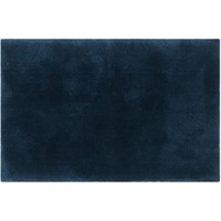 New Hotel Style Blue Micro-Polyester Bath Rug