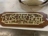 BLESS OUR HOME SIGN