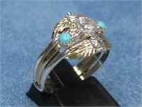 Sterling Silver N/A Style CZ Ring Hallmarked