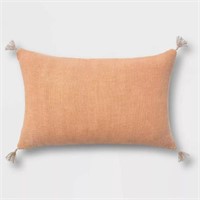 New $20 Washed Linen Lumbar Throw Pillow in Taupe