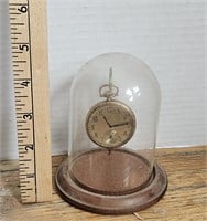Vintage Pocket Watch and Display Case