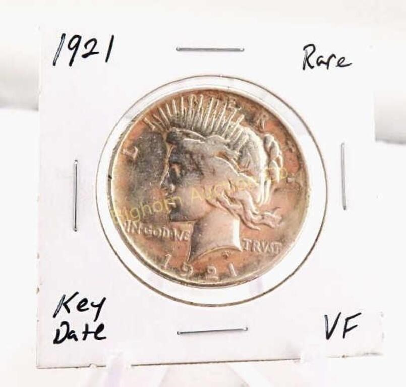 1921 Peace Silver Dollar (Key Date)