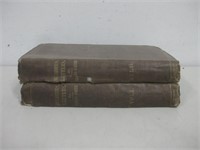 Two Antique Books Observed Wear