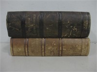 Two Antique Books Observed Wear