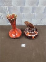 2 Vintage pottery vases