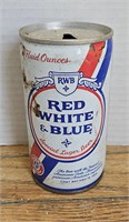 Vintage Red White & Blue Lager Beer Can