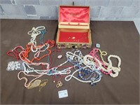 Fashion jewelry necklaces and jewelry box