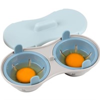 New Egg Poacher Microwavable, 2 Cavity Egg Steam