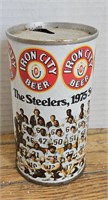 Vintage Iron City Beer Can Steelers 1975