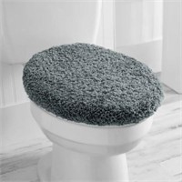 New Grey Polyester 19" x 22" Toilet Lid