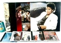 5 albums vinyles 33 tours + 5 CD variés
