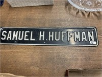 SAMUEL H HUFFMAN SIGN