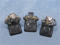 Three Sterling Silver Rings Hallmarked