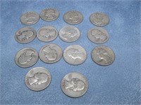 Fourteen Silver Quarters 90% Silver