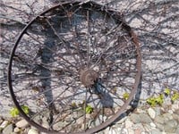Large Old Wagon Wheel
