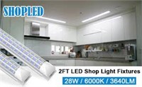 SHOPLED LED Shop Light 2FT T8 18W 2340LM 6000K,V