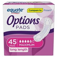 New Equate Options Women's Bladder Control Pads,