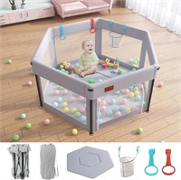 *Looks New $115 EAQ Baby Playpen, Large Baby