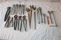 Various Pliers & Crescent Wrenches
