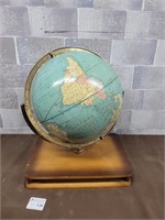 Vintage world globe (spins different directions)